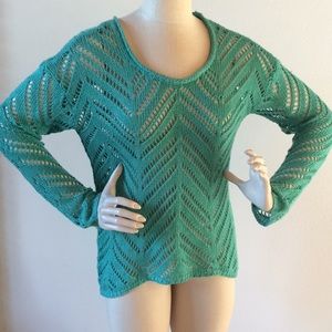Daytrip crochet knit sweater